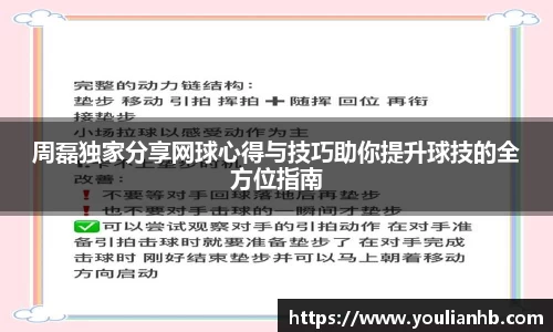 周磊独家分享网球心得与技巧助你提升球技的全方位指南